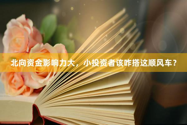 北向资金影响力大，小投资者该咋搭这顺风车？